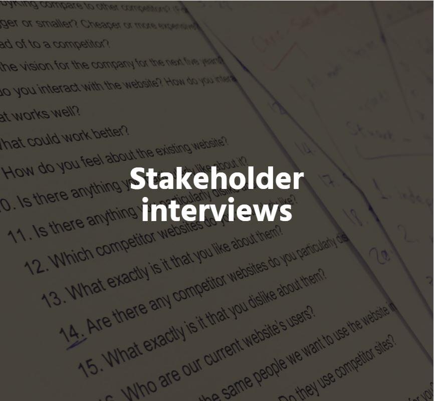 Stakeholder interview